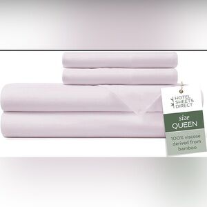 Pink Bamboo Bed Sheet Set